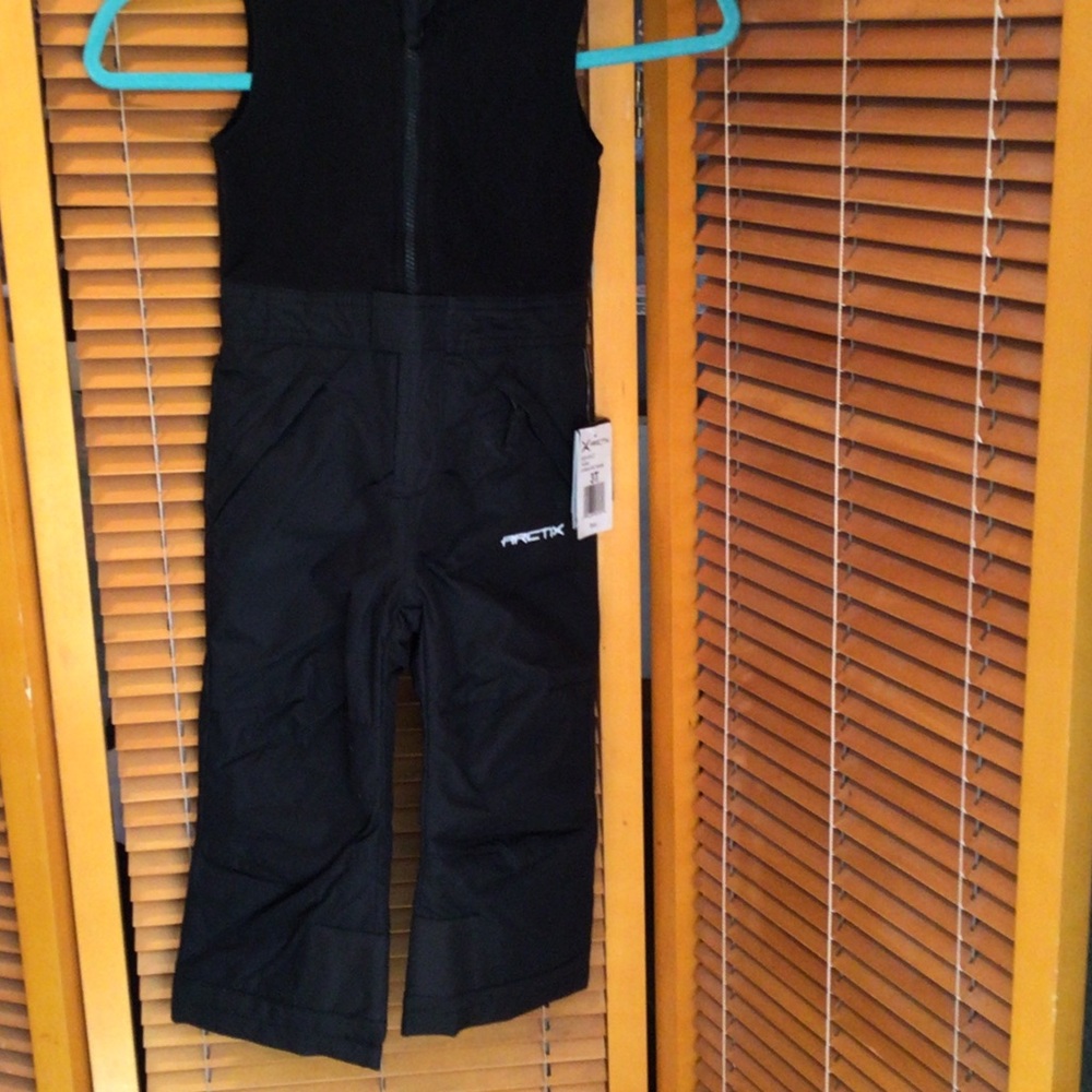 Arctic Toddler Kids Black Snow Bib Pants